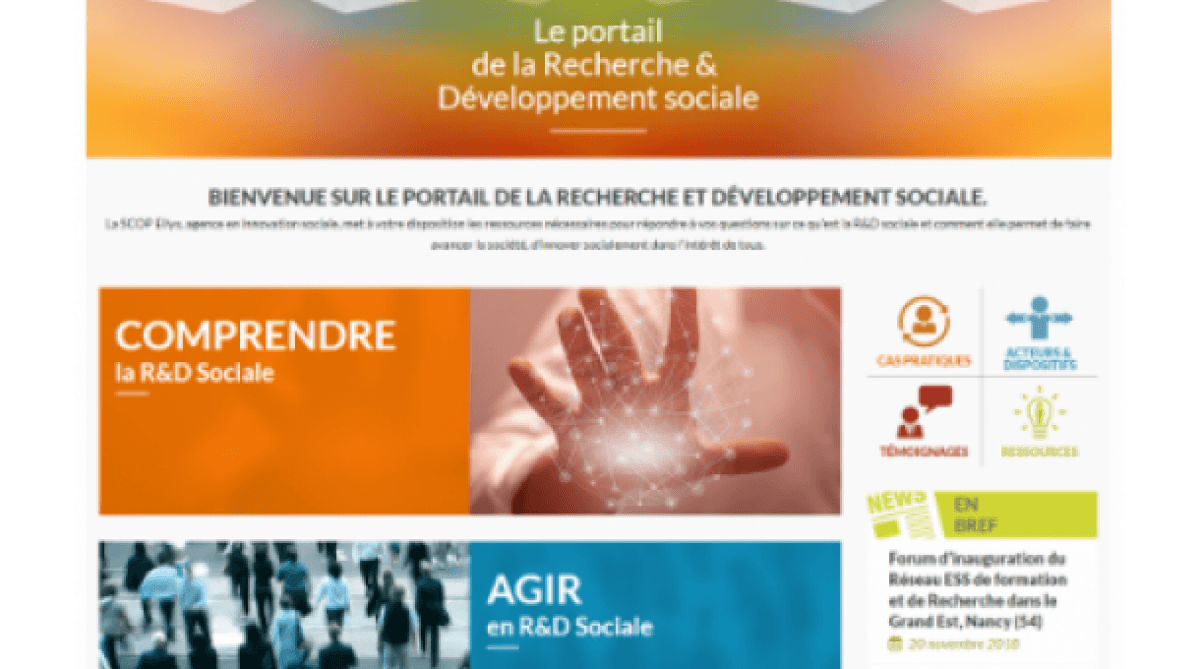 bienvenue sur le portail de la R&D sociale