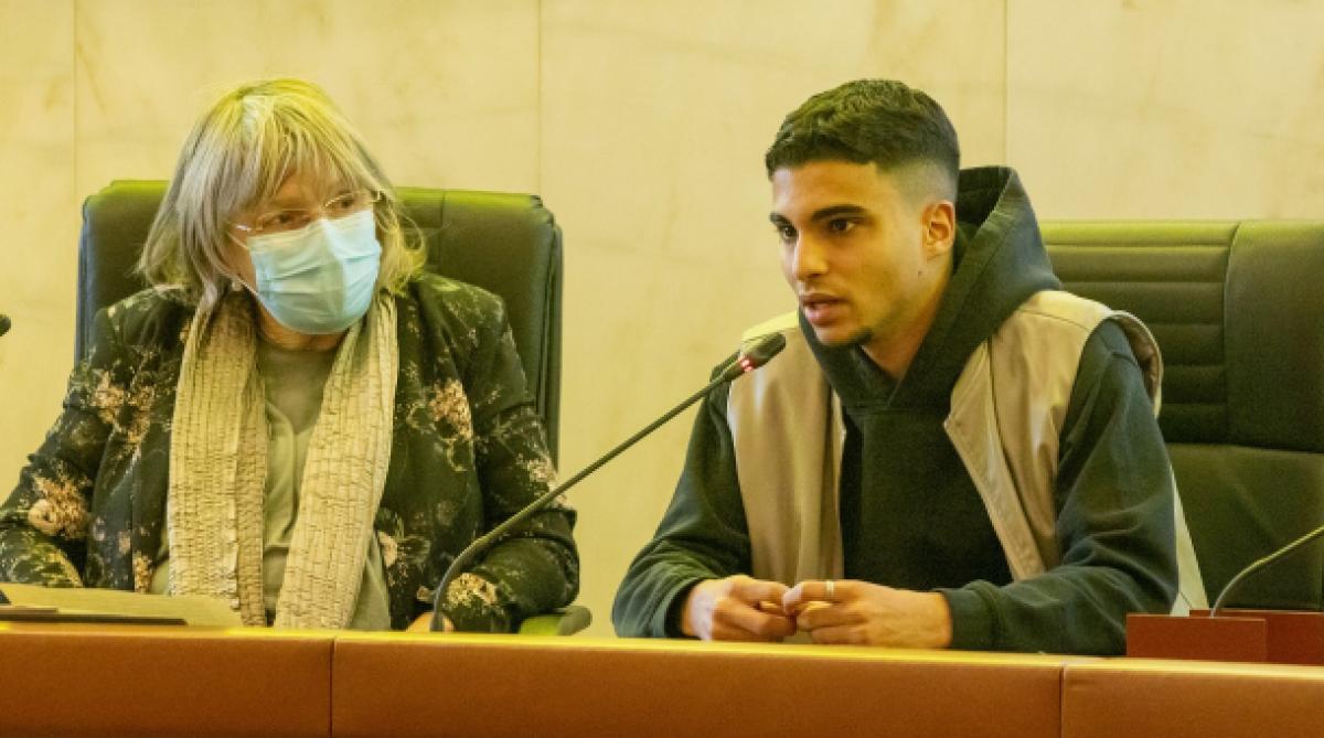 Féris Barkat s'exprimant à l'occasion de Solutions Solidaires